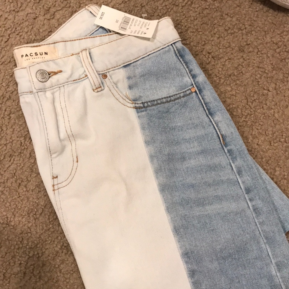 Pacsun two shade Jean skirt